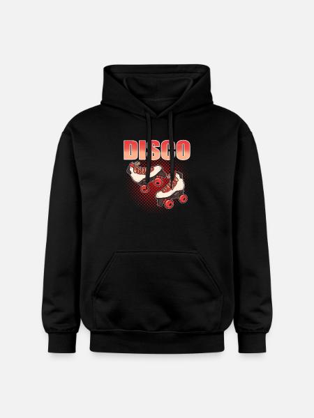 Rollschuhlaufen Rollschuhe Inline-Skates Disco - Gildan Unisex Softstyle® Midweight Hoodie - Schwarz