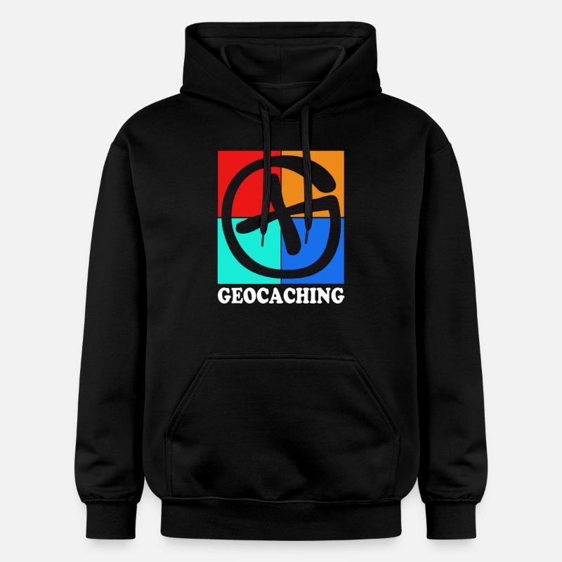 Géocaching Géocache Géocacher - Sweat à capuche Softstyle® Gildan Unisexe - noir