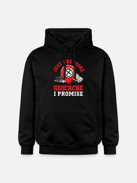 Geocaching Geocache Geocacher - Gildan Unisex Softstyle® Midweight Hoodie - black