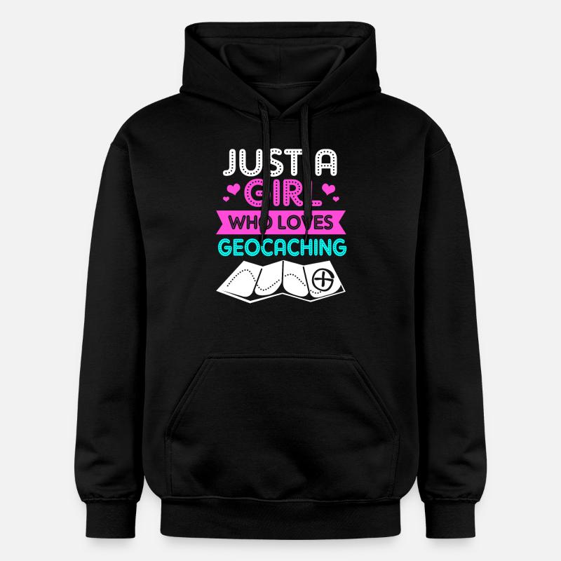 Géocaching Géocache Géocacher - Sweat à capuche Softstyle® Gildan Unisexe - noir