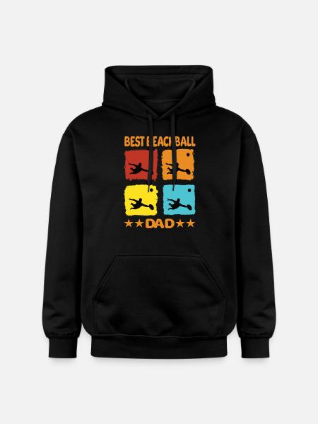 Best Beachball Dad - Gildan Unisex Softstyle® Midweight Hoodie - black