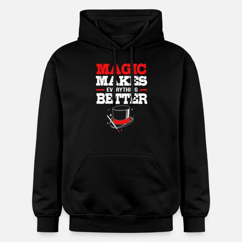 magicien magicien - Sweat à capuche Softstyle® Gildan Unisexe - noir