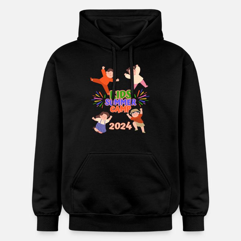 Camp d’été pour enfants - Sweat à capuche Softstyle® Gildan Unisexe - noir
