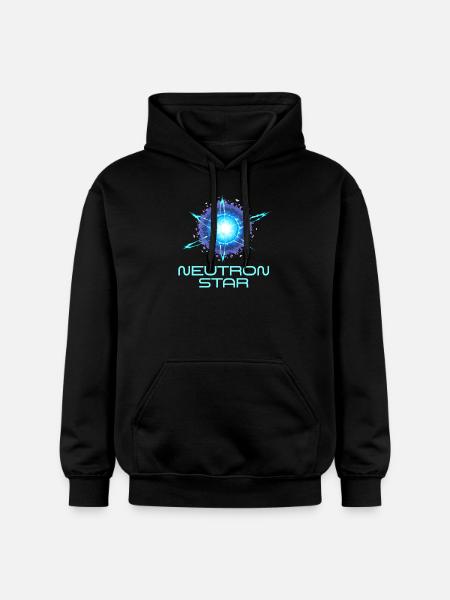 Neutrons Star Science Universe - Gildan Unisex Softstyle® Midweight Hoodie - black
