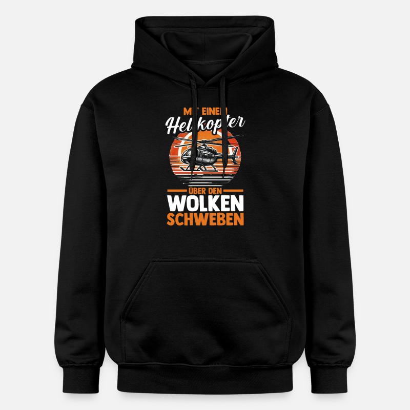 Pilote Hélicoptère Hélicoptère - Sweat à capuche Softstyle® Gildan Unisexe - noir