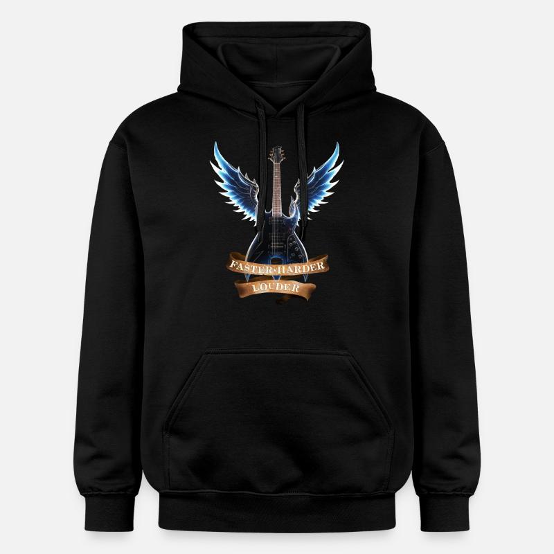 Guitare Rock 2024 05 - Sweat à capuche Softstyle® Gildan Unisexe - noir
