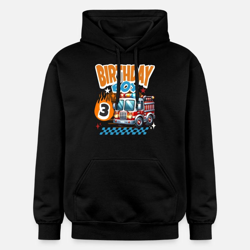 3ème anniversaire des pompiers - Sweat à capuche Softstyle® Gildan Unisexe - noir