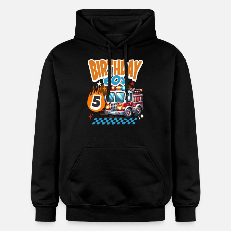 5e anniversaire des pompiers - Sweat à capuche Softstyle® Gildan Unisexe - noir