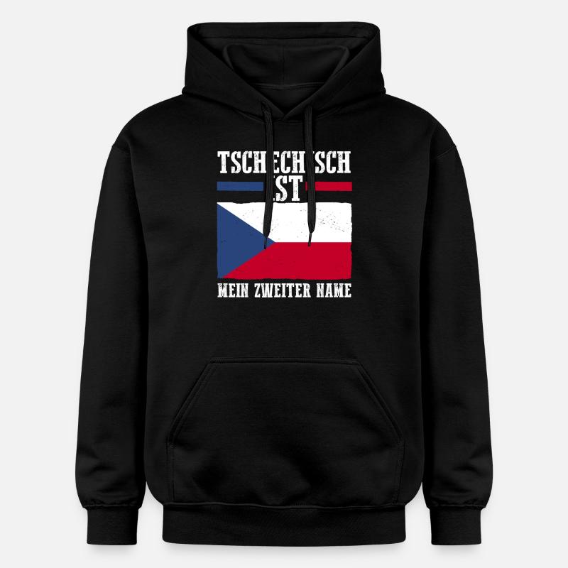 Tschechen Tschechisch Tschechien - Gildan Unisex Softstyle® Midweight Hoodie - Schwarz