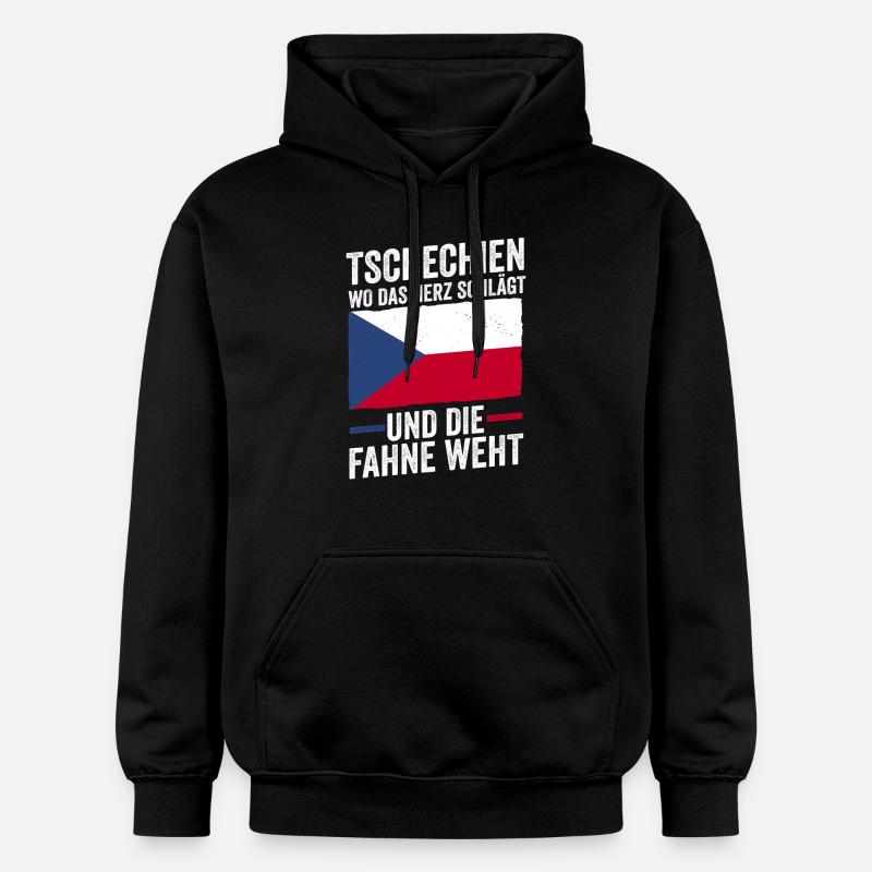Tchèques République tchèque - Sweat à capuche Softstyle® Gildan Unisexe - noir
