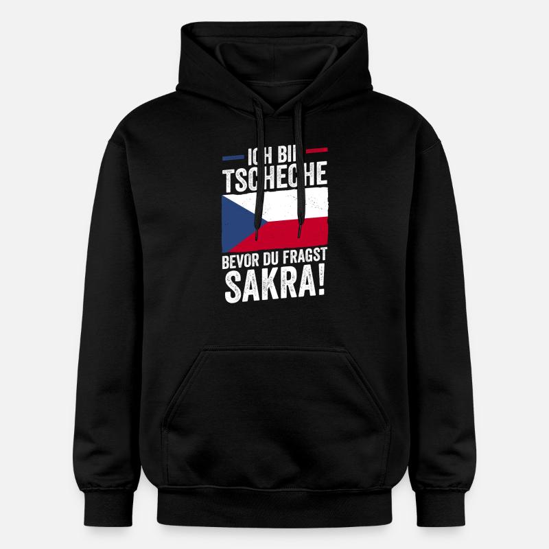 Tchèques République tchèque - Sweat à capuche Softstyle® Gildan Unisexe - noir