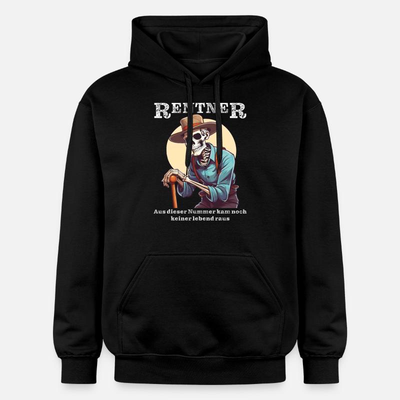 OS DE RETRAITÉ - Sweat à capuche Softstyle® Gildan Unisexe - noir