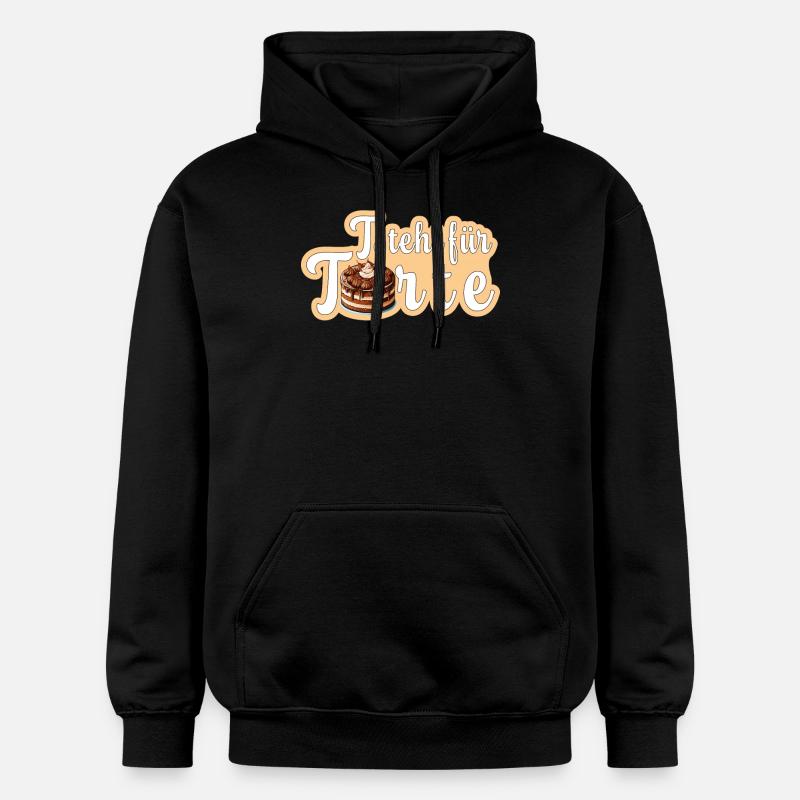 T comme gâteau - Sweat à capuche Softstyle® Gildan Unisexe - noir