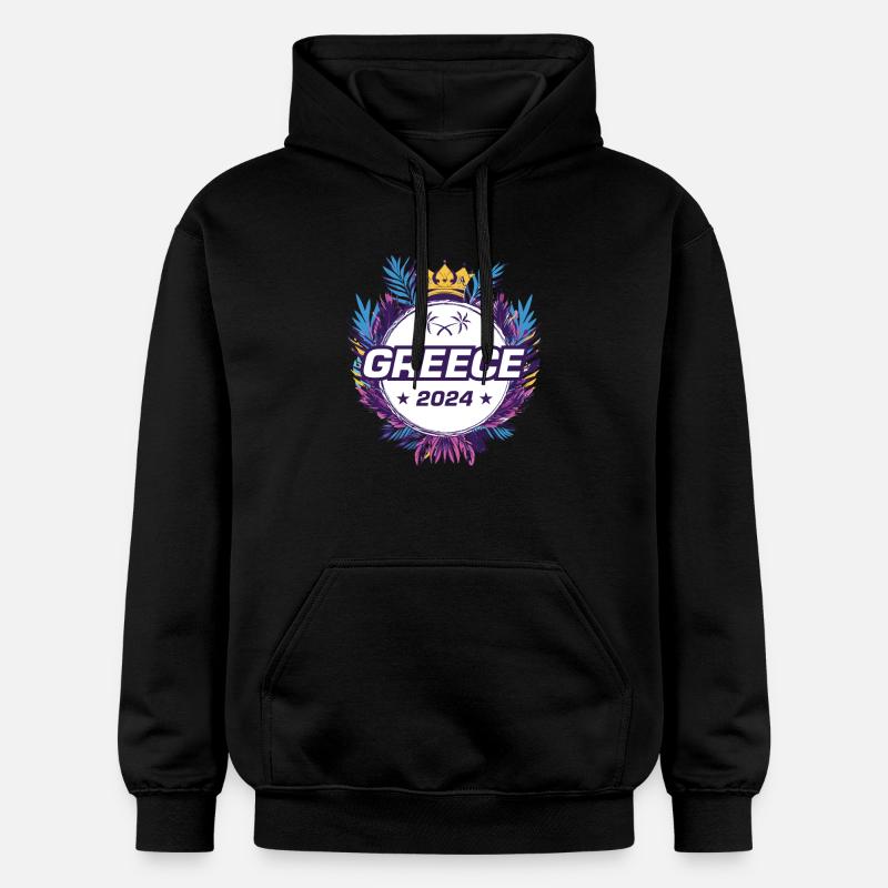 Grèce 2024 - Sweat à capuche Softstyle® Gildan Unisexe - noir