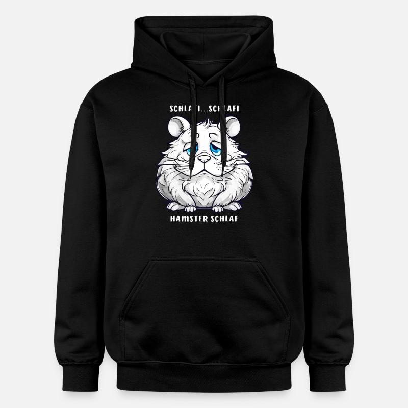 SCHLAFI SCHLAFI SOMMEIL HAMSTER - Sweat à capuche Softstyle® Gildan Unisexe - noir