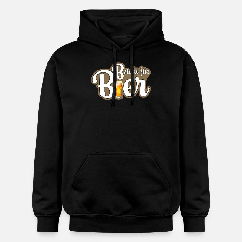 B comme bière - Sweat à capuche Softstyle® Gildan Unisexe - noir
