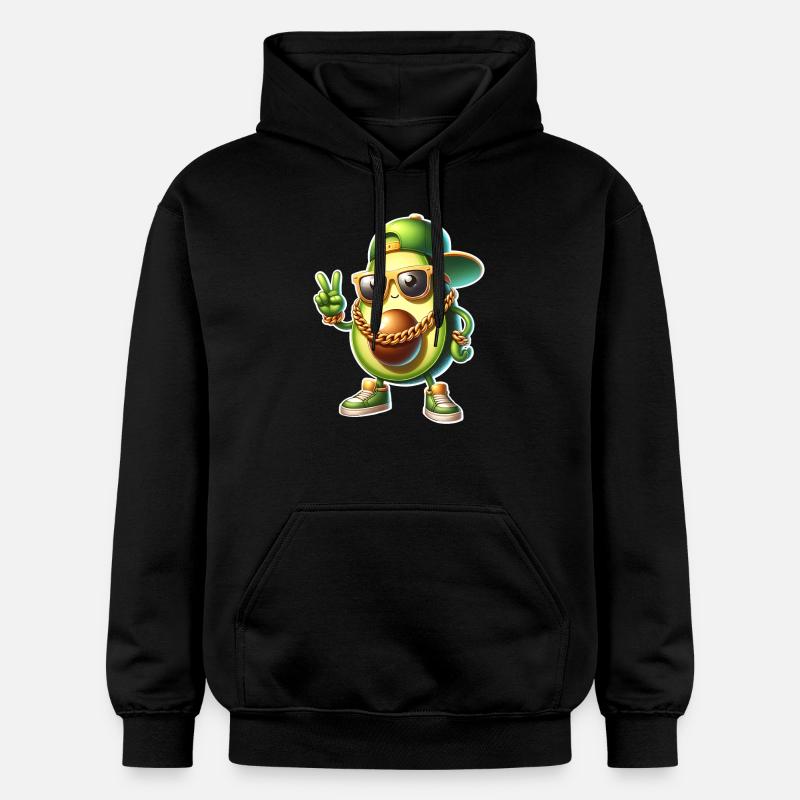 Avocat Cool - Sweat à capuche Softstyle® Gildan Unisexe - noir