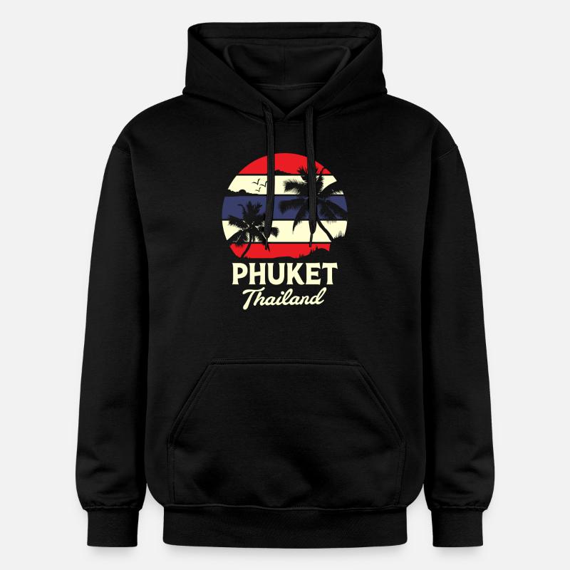 Thaïlande Langue thaïlandaise - Sweat à capuche Softstyle® Gildan Unisexe - noir