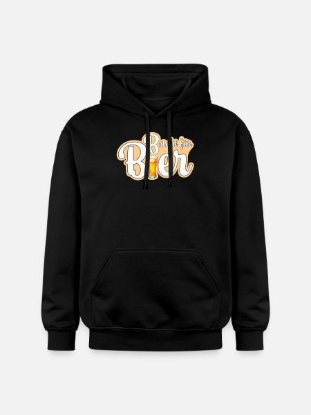 B is for beer - Gildan Unisex Softstyle® Midweight Hoodie - black