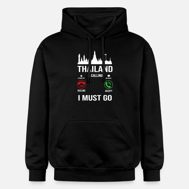 Thaïlande Langue thaïlandaise - Sweat à capuche Softstyle® Gildan Unisexe - noir