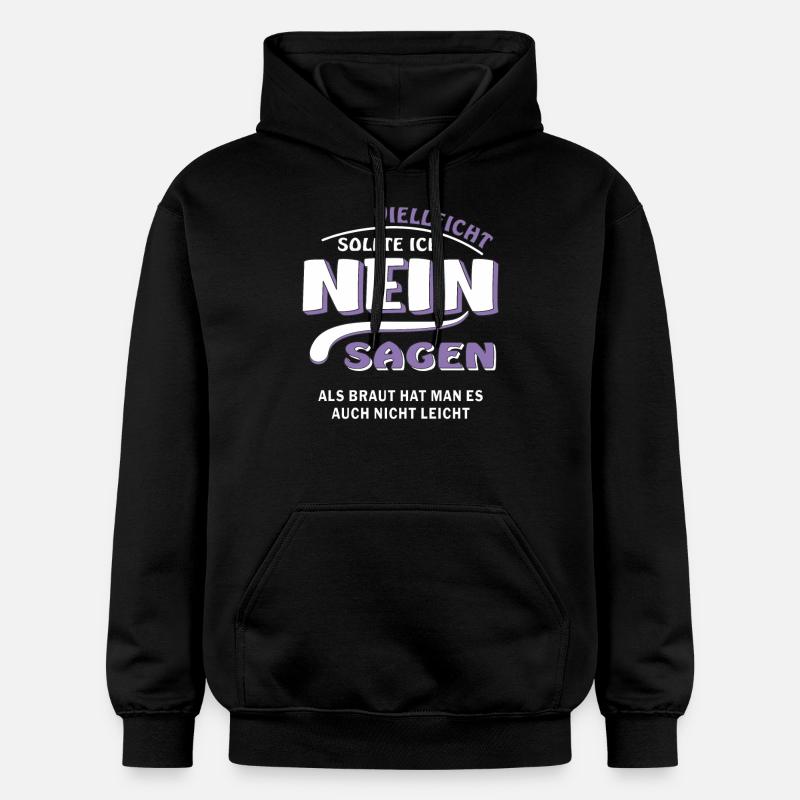 DITES PAS DE MARIÉE - Sweat à capuche Softstyle® Gildan Unisexe - noir