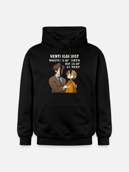 VENTRILOQUIST MASTERS OF MIRTH KINGS - Gildan Unisex Softstyle® Midweight Hoodie - black
