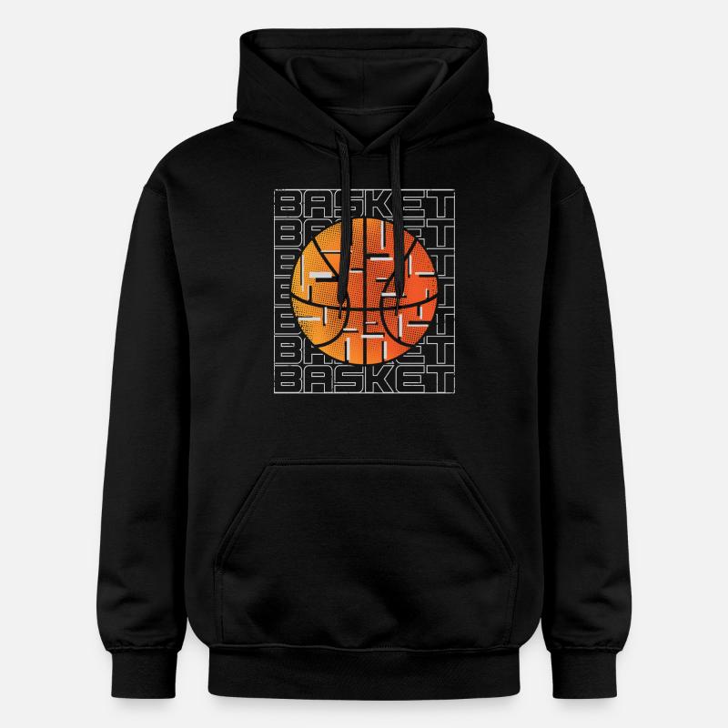 Basket-ball Joueurs de basket-ball - Sweat à capuche Softstyle® Gildan Unisexe - noir
