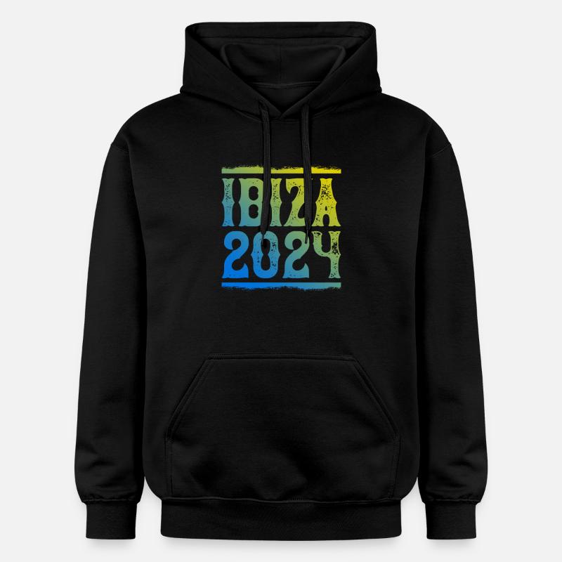 Ibiza 2024 - Sweat à capuche Softstyle® Gildan Unisexe - noir
