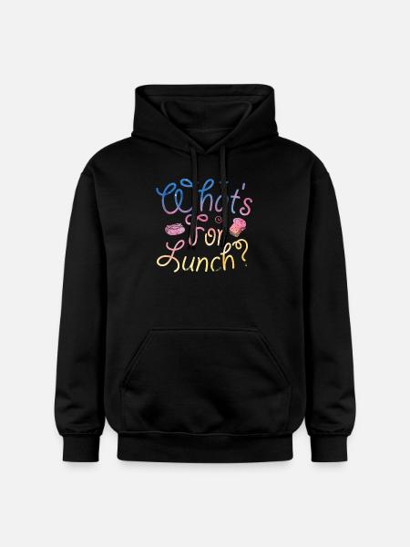What's For Lunch? - Gildan Unisex Softstyle® Midweight Hoodie - black