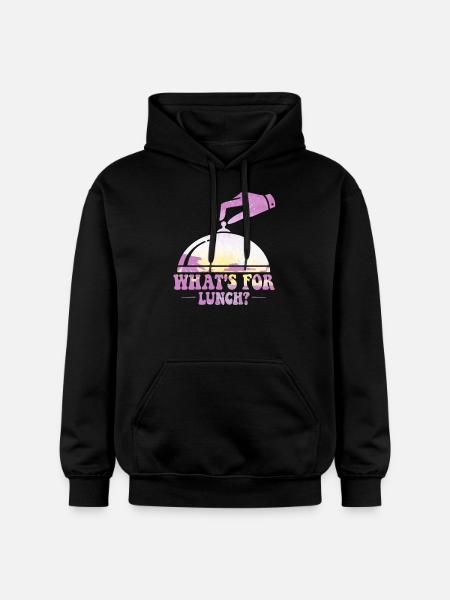 What's For Lunch? - Gildan Unisex Softstyle® Midweight Hoodie - black