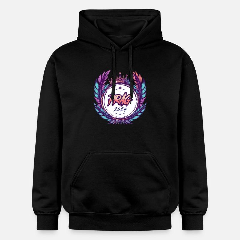 Armoiries de Prague 2024 - Sweat à capuche Softstyle® Gildan Unisexe - noir
