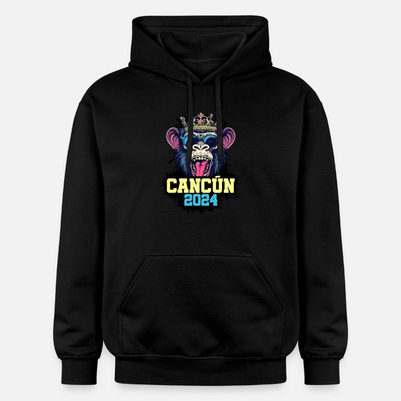 Cancun 2024 Singe - Sweat à capuche Softstyle® Gildan Unisexe - noir