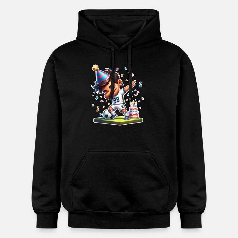 Soccer Anniversaire Enfants - Sweat à capuche Softstyle® Gildan Unisexe - noir