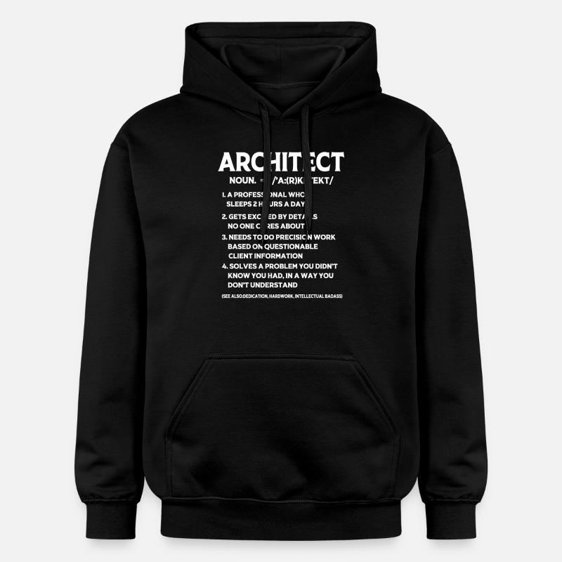 Architecte Architecture - Sweat à capuche Softstyle® Gildan Unisexe - noir