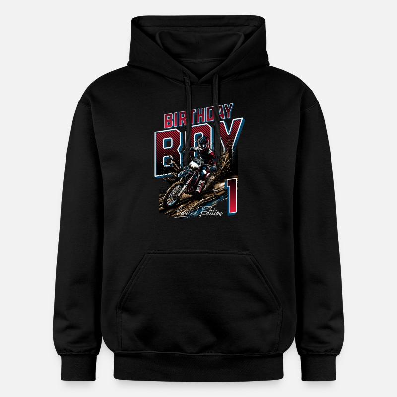 1er anniversaire de motocross - Sweat à capuche Softstyle® Gildan Unisexe - noir