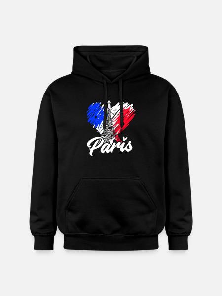 Frankreich - Gildan Unisex Softstyle® Midweight Hoodie - Schwarz