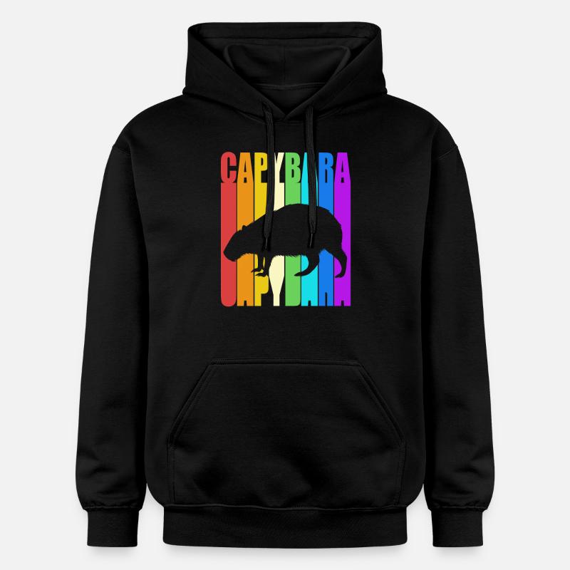 Capybara - Sweat à capuche Softstyle® Gildan Unisexe - noir