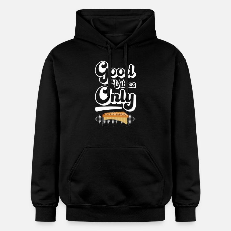 Vibraphon, vibraphonist - Gildan Unisex Softstyle® Midweight Hoodie - black