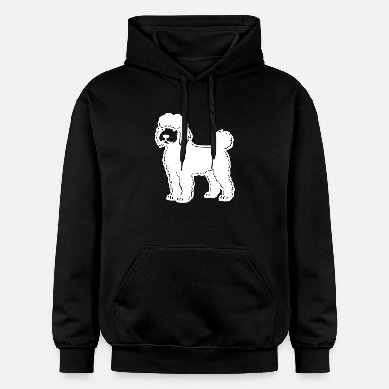 Caniche Chien Silhouette - Sweat à capuche Softstyle® Gildan Unisexe - noir