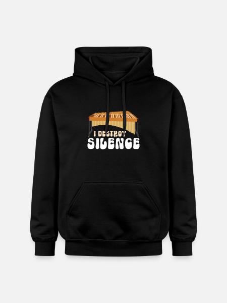 Vibraphon, vibraphonist - Gildan Unisex Softstyle® Midweight Hoodie - black