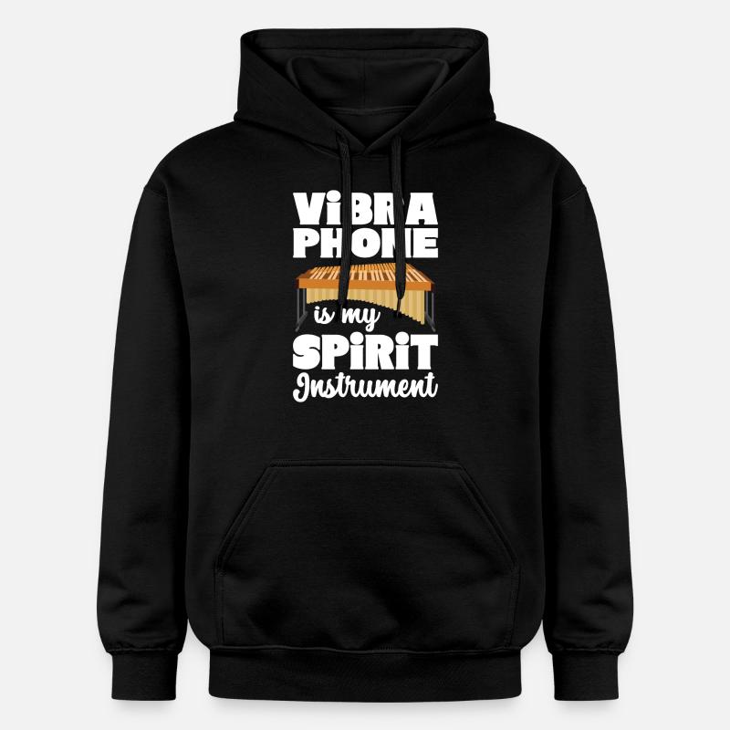 Vibraphon, vibraphonist - Gildan Unisex Softstyle® Midweight Hoodie - black