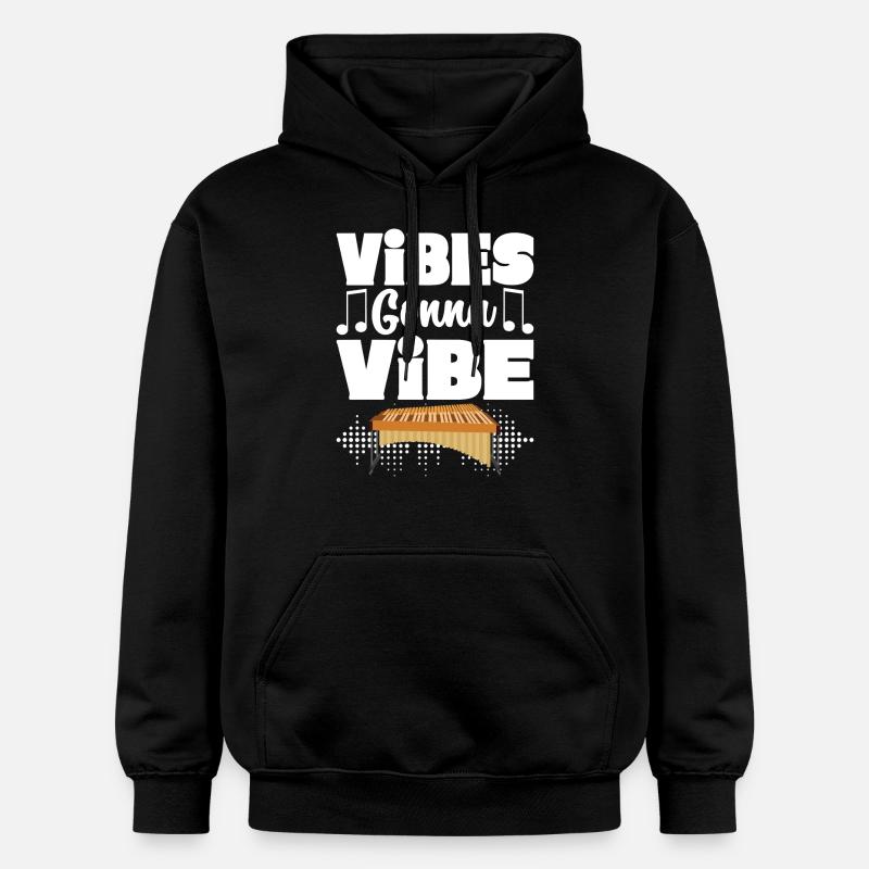 Vibraphon, vibraphonist - Gildan Unisex Softstyle® Midweight Hoodie - black