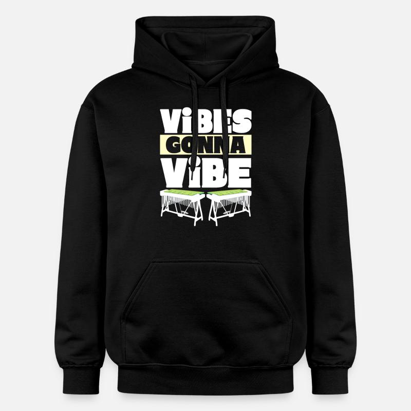 Vibraphon, vibraphonist - Gildan Unisex Softstyle® Midweight Hoodie - black