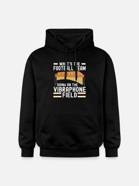 Vibraphon, vibraphonist - Gildan Unisex Softstyle® Midweight Hoodie - black