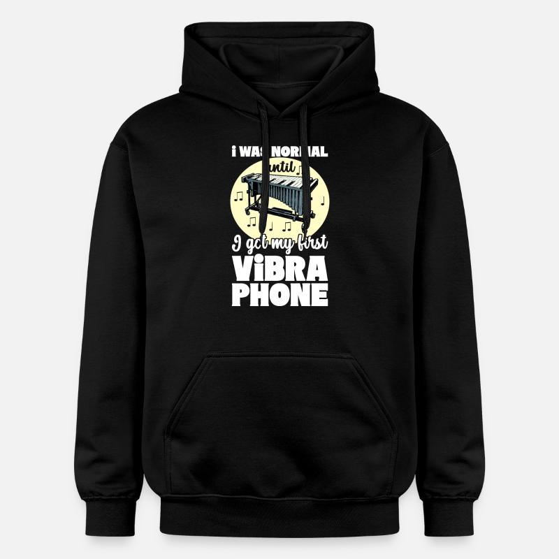 Vibraphon, vibraphonist - Gildan Unisex Softstyle® Midweight Hoodie - black