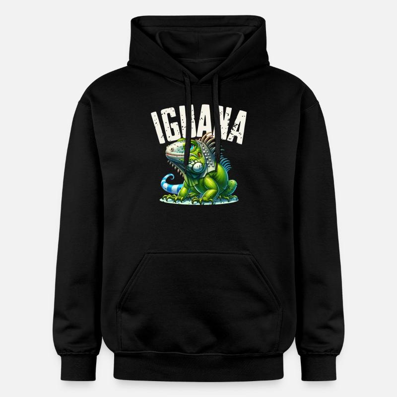 Iguane - Sweat à capuche Softstyle® Gildan Unisexe - noir