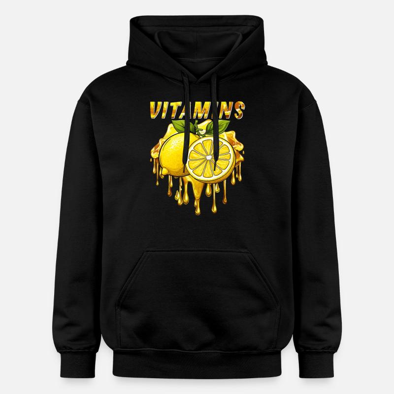 VITAMINES AU CITRON - Sweat à capuche Softstyle® Gildan Unisexe - noir