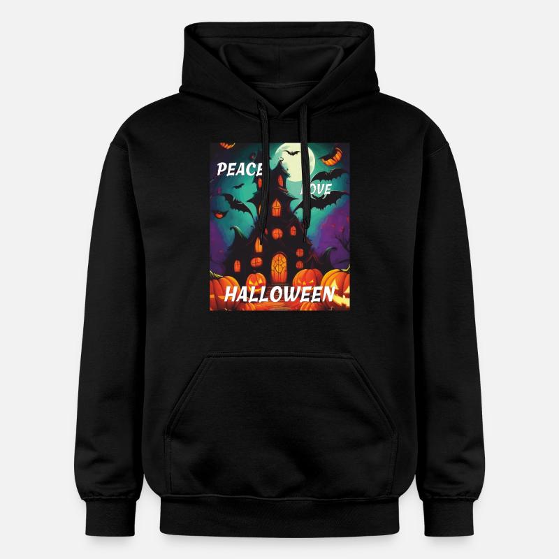 PAIX AMOUR HALLOWEEN - Sweat à capuche Softstyle® Gildan Unisexe - noir