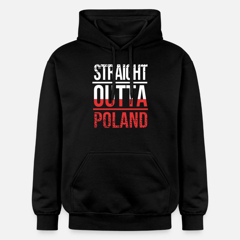 Pologne Polonais - Sweat à capuche Softstyle® Gildan Unisexe - noir