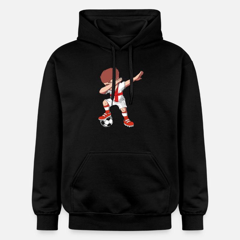 Angleterre Anglais - Sweat à capuche Softstyle® Gildan Unisexe - noir